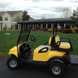 Yellow Street Legal Golf Cart