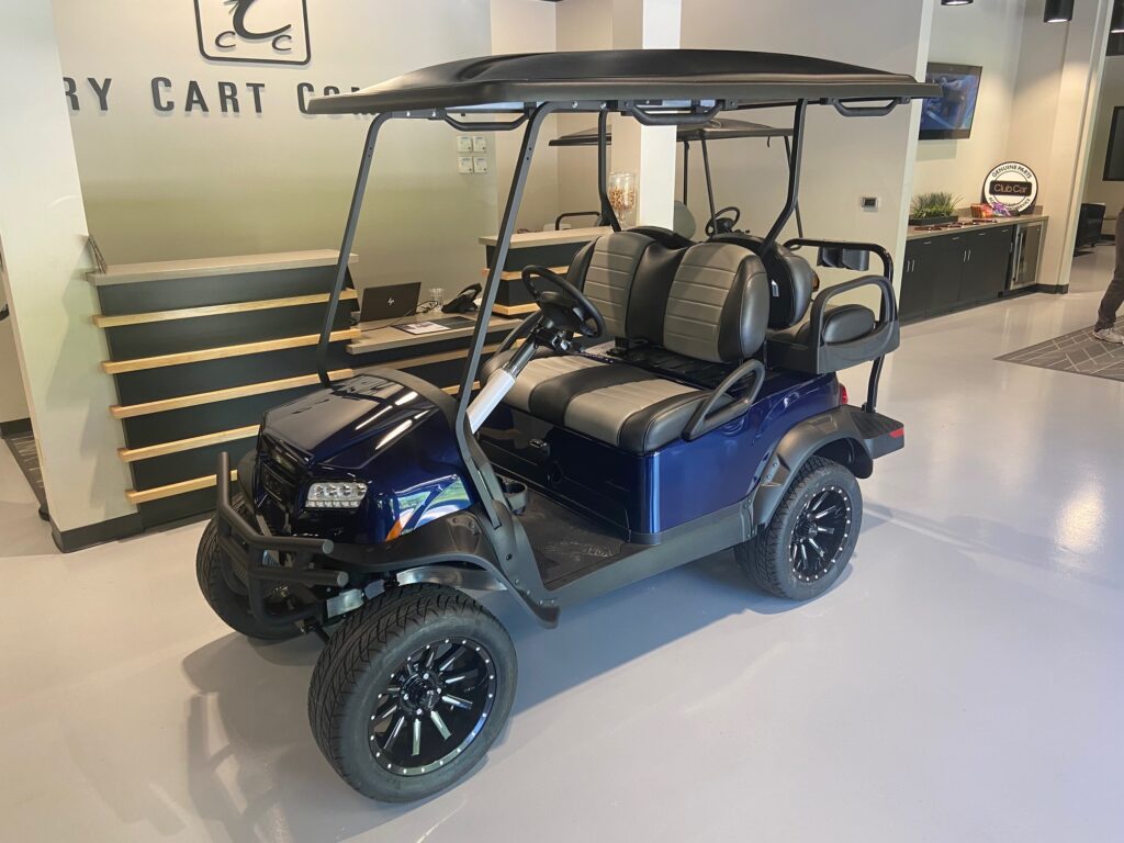 Club Car Onward lifted Metallic Blue Onyx | Cary Cart Co