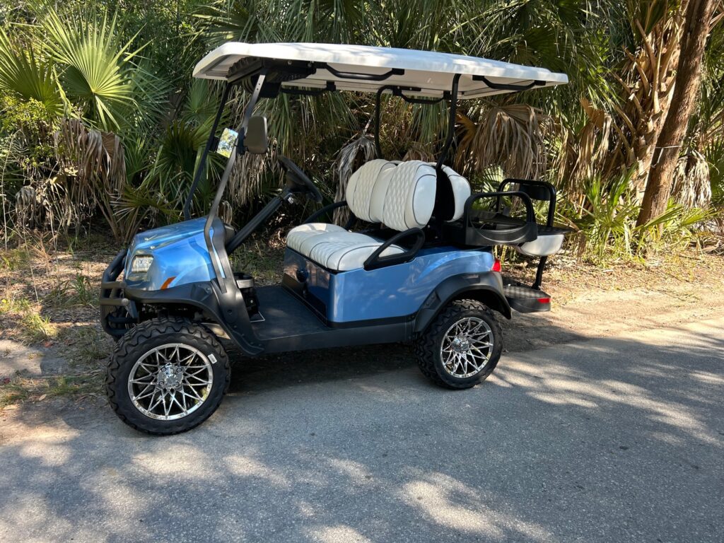 Used Metallic Ice Blue Club Car Onward Lifted