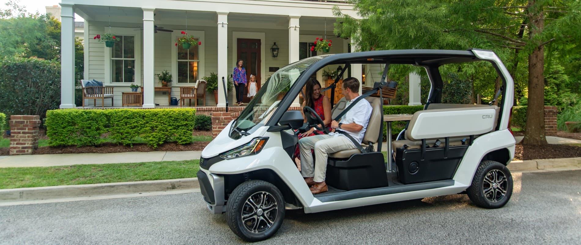 garia golf cart with 2 riders