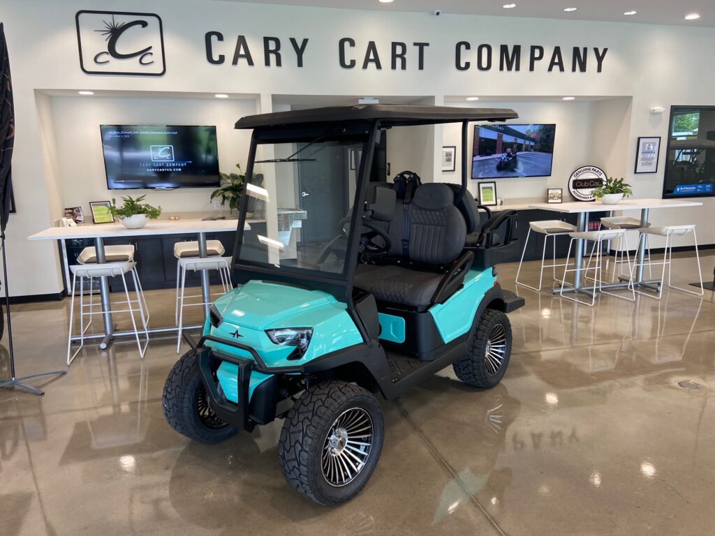 Atlas Golf Car Lifted LSV Tiffany Blue