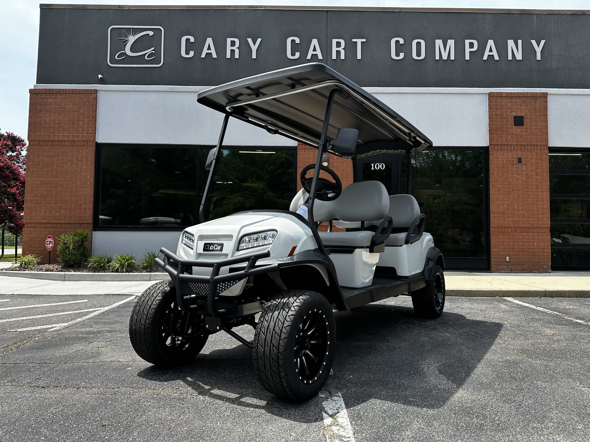 Metallic Glacier White Club Car Onward 4 Forward Lifted