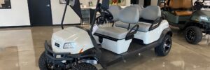 Metallic Glacier White Club Car Onward 4 Forward Lifted HP LI