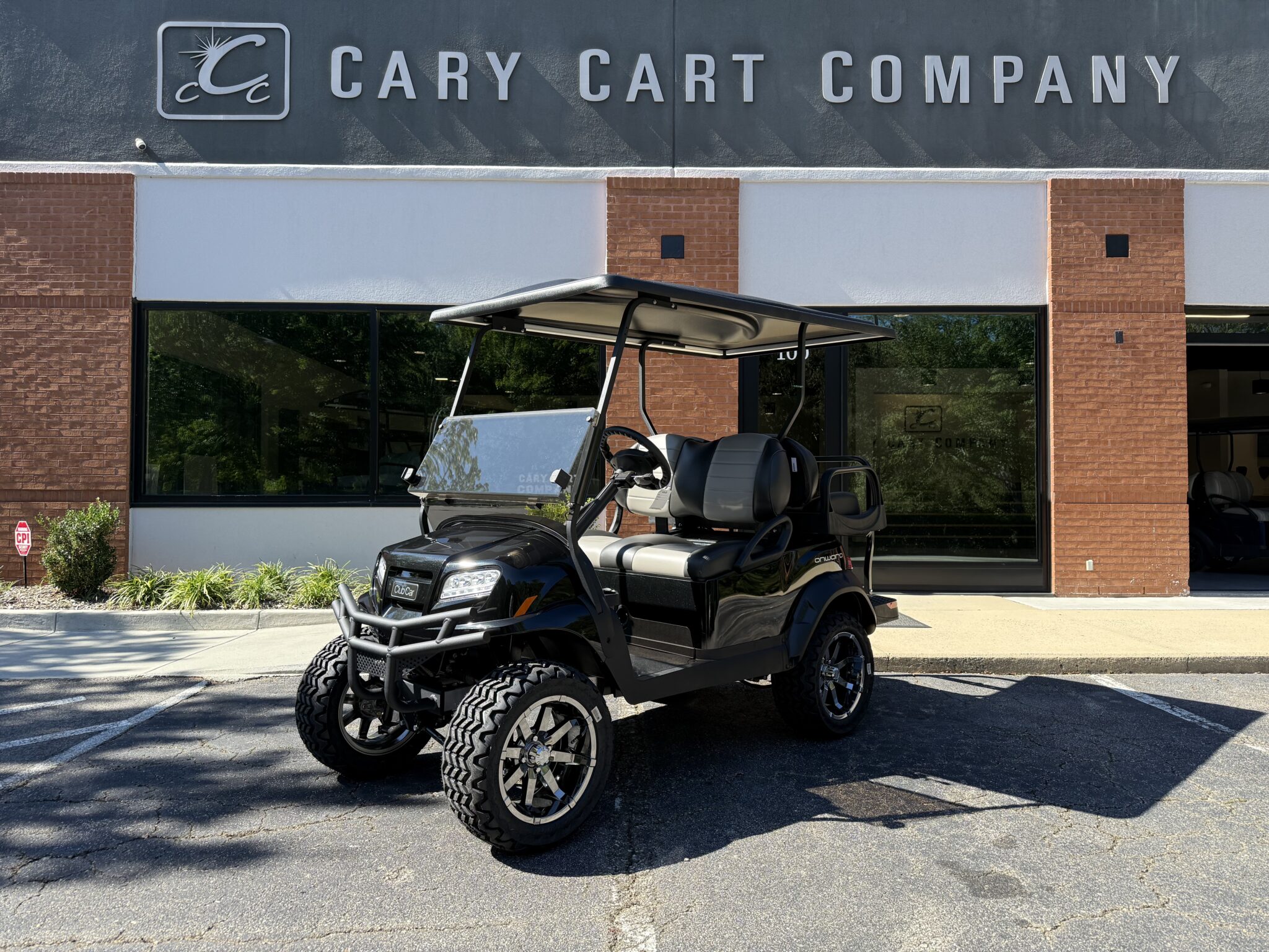 Lifted Metallic Black Club Car Onward