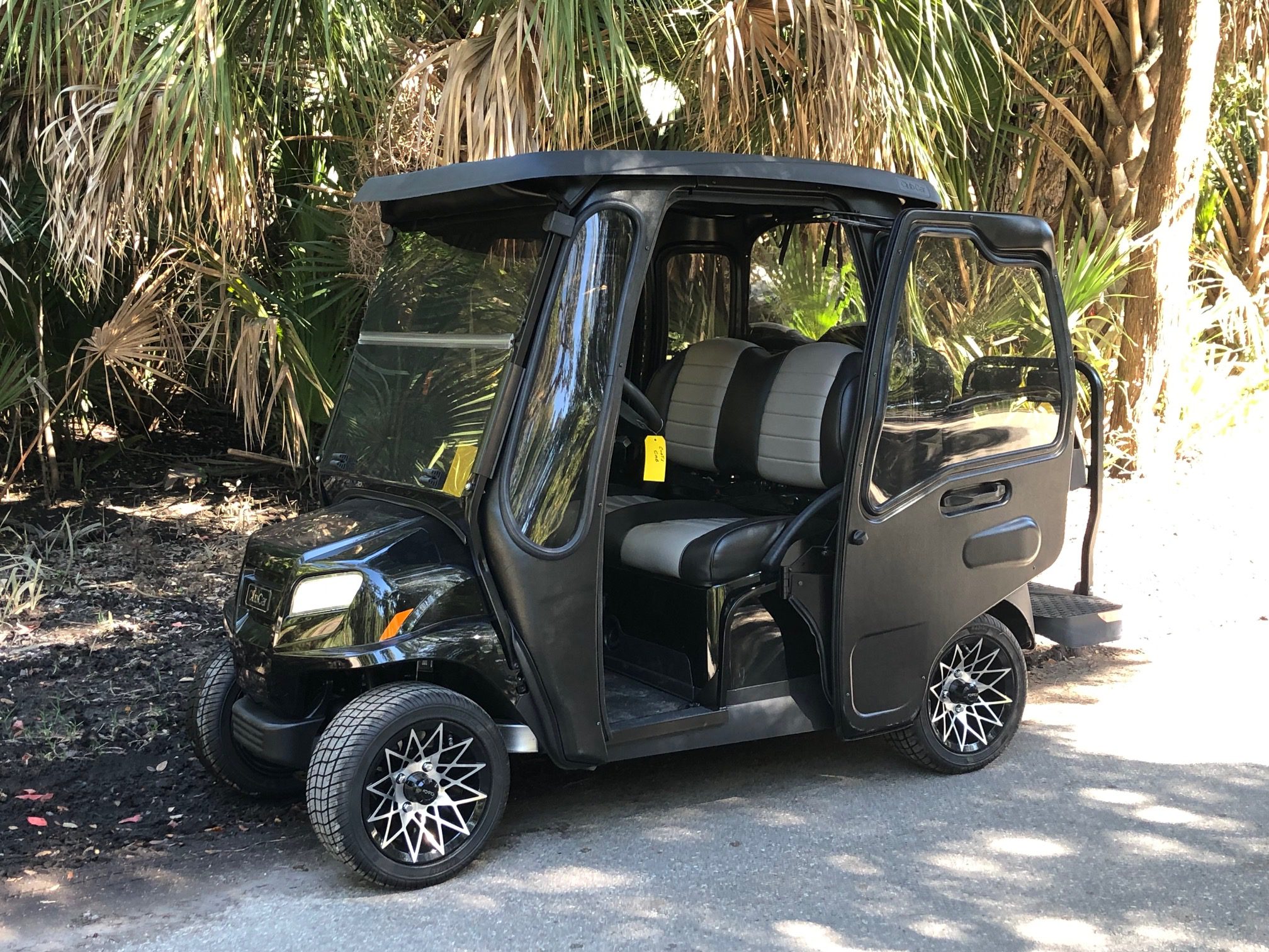 Metallic Tuxedo Black Club Car Onward Cab Cart