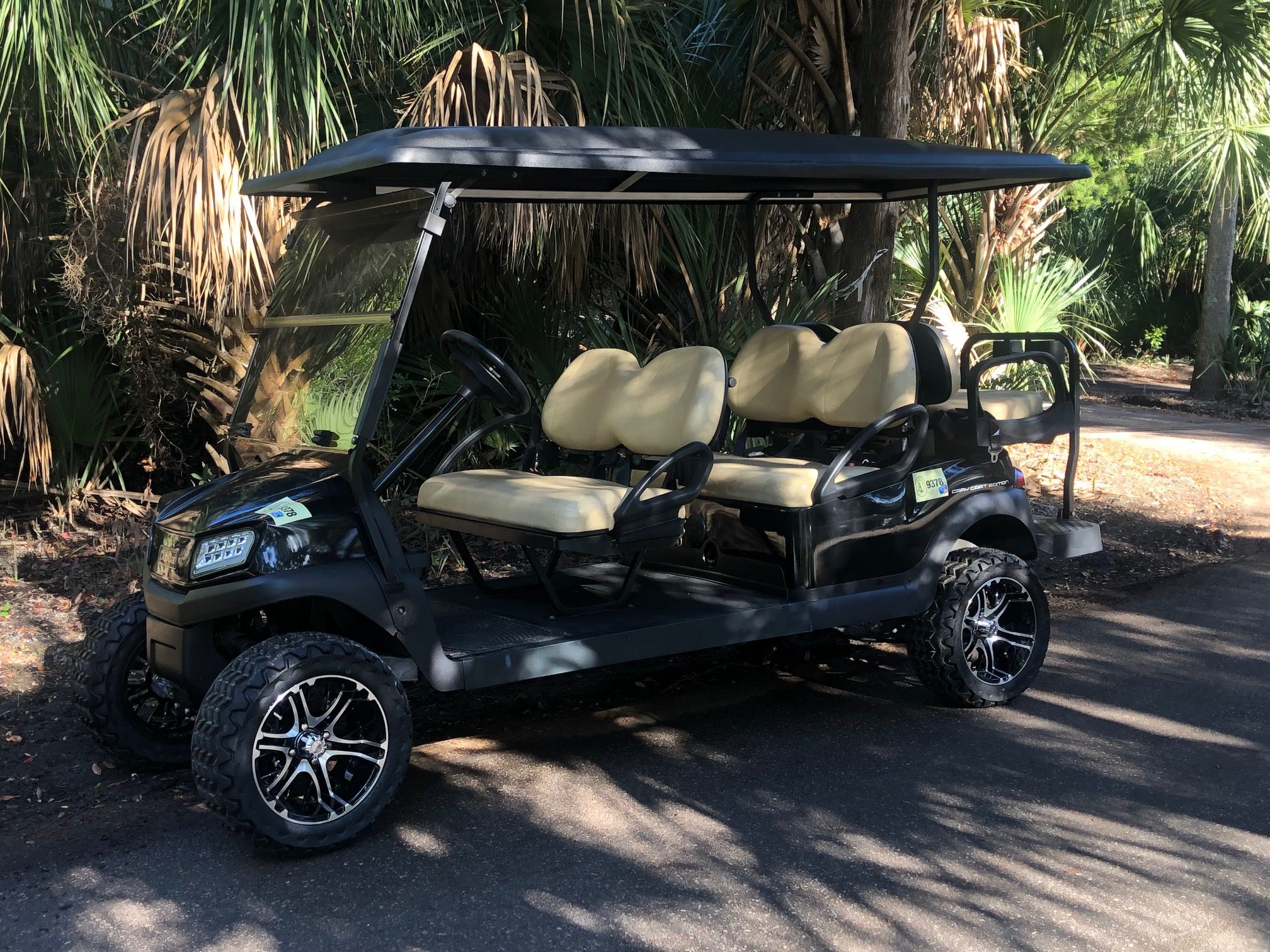 Black Club Car Tempo Lifted Limo