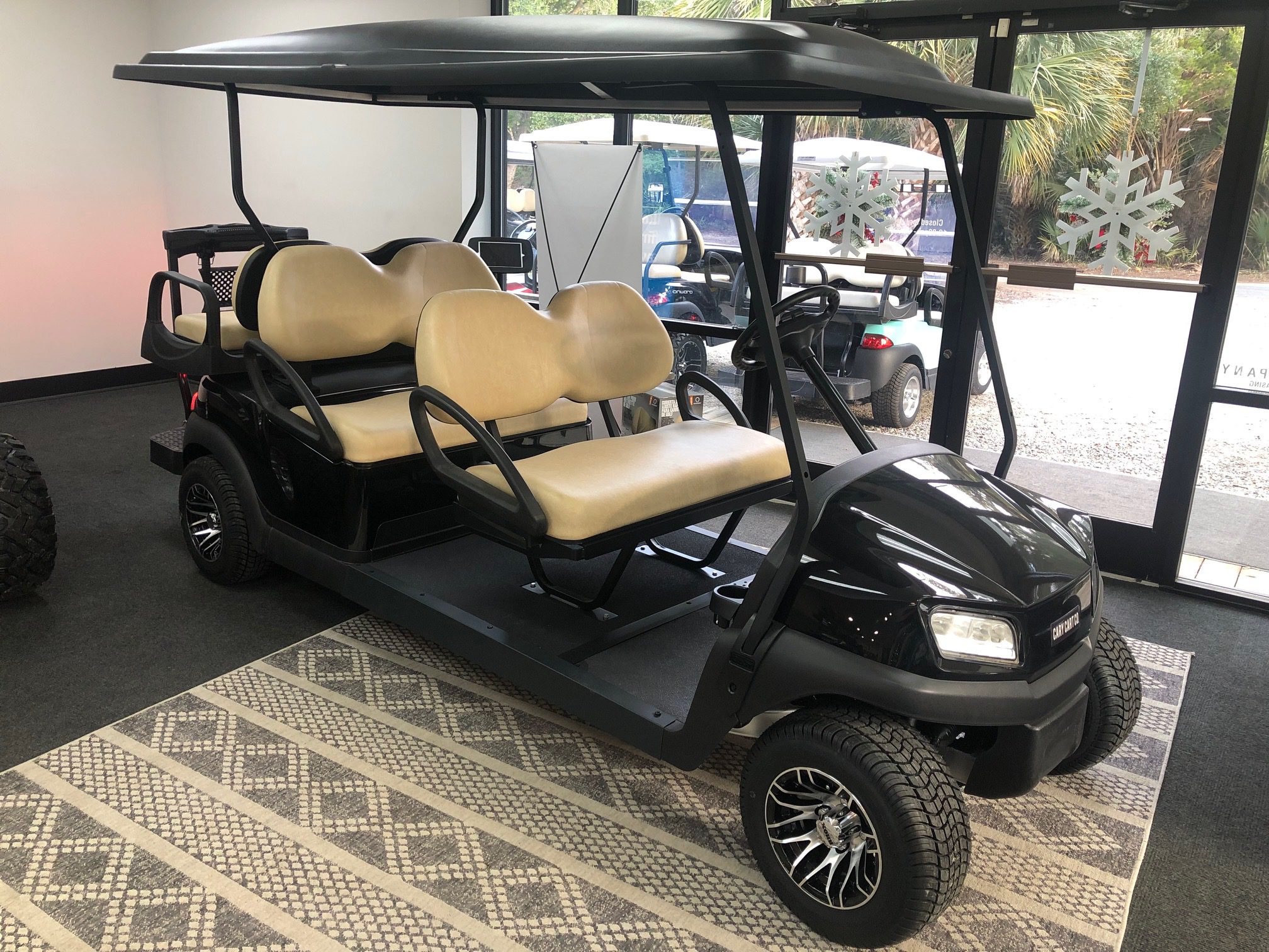 Black Club Car Tempo limo