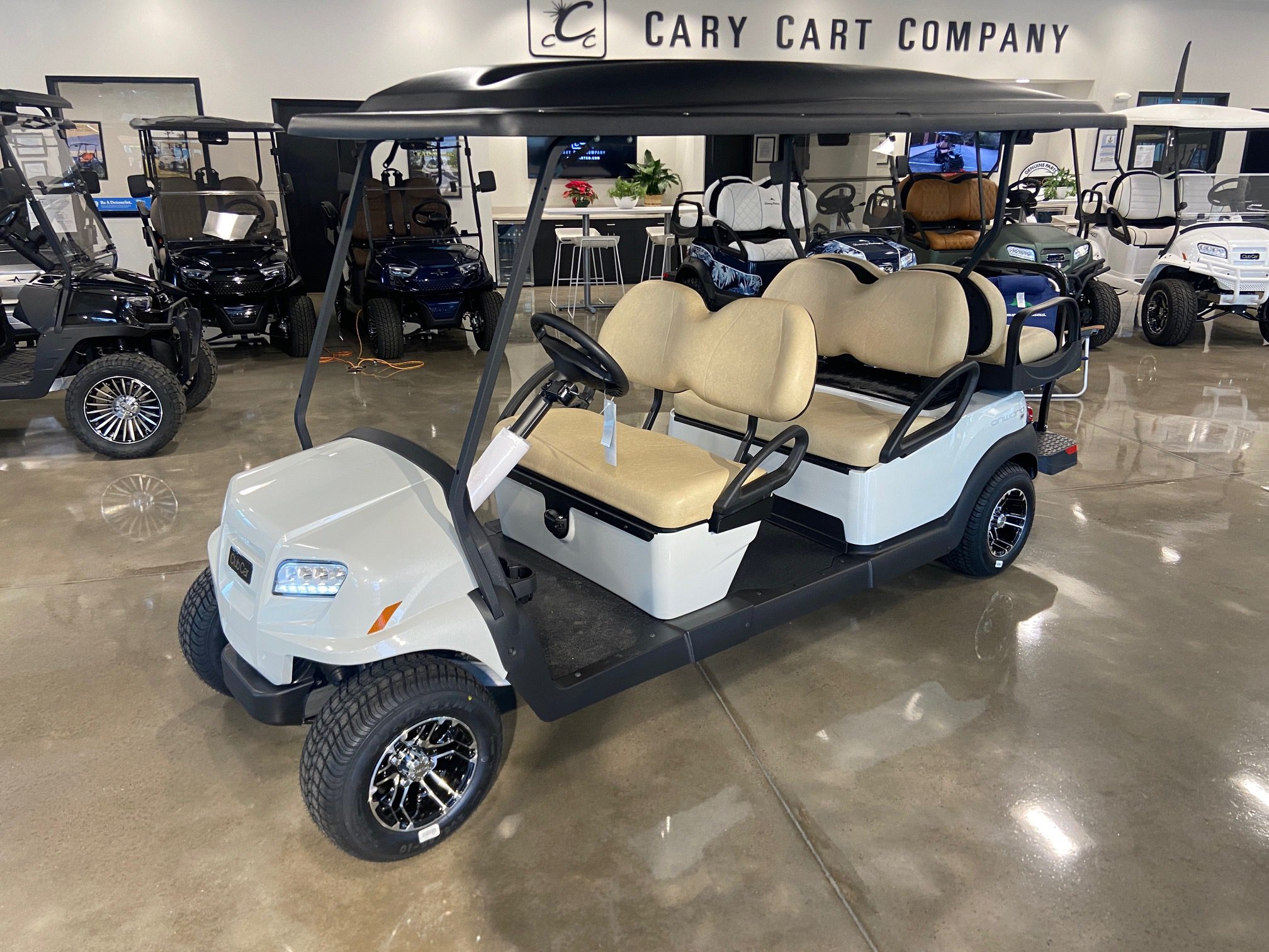 Metallic Glacier White Club Car Onward HP FLA