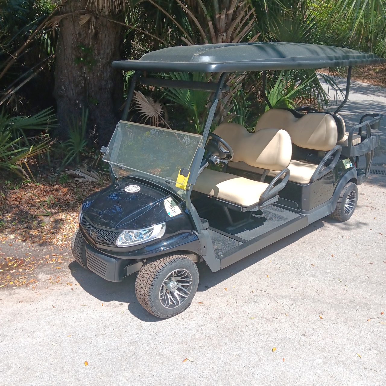 Black Club Car Phoenix 6 Pass