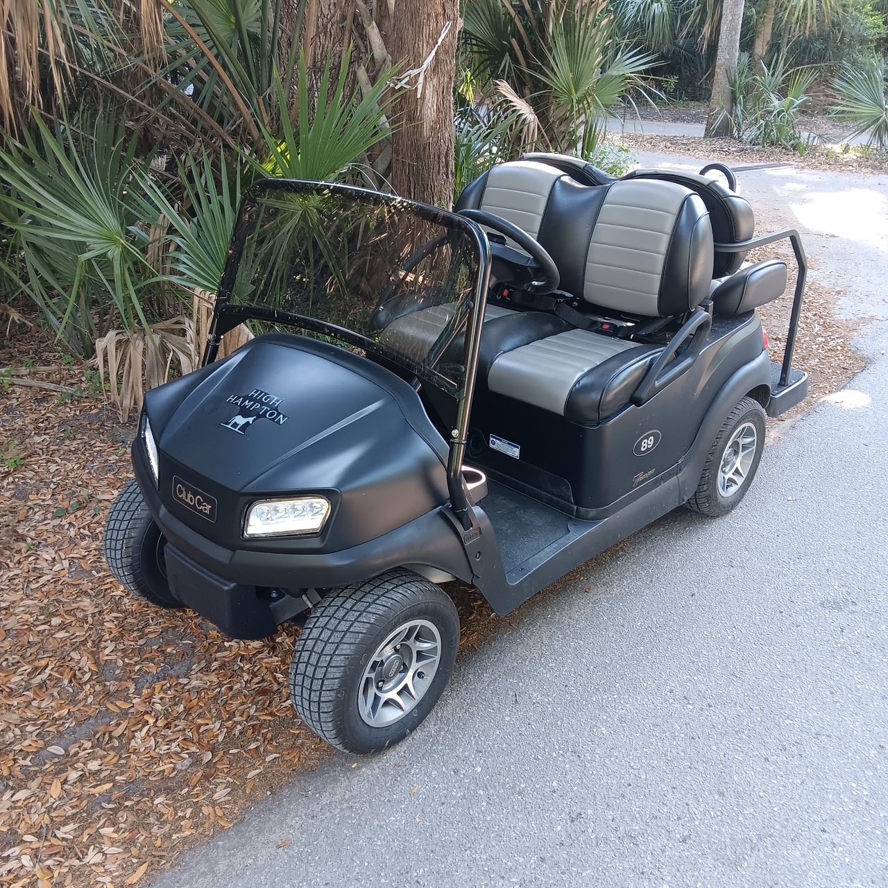 Matte Black Club Car Tempo Convertible
