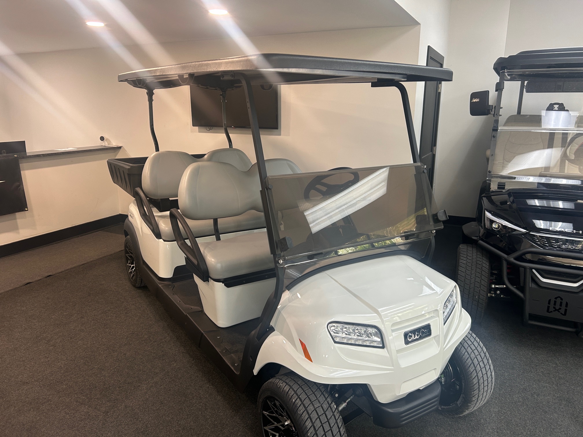 Metallic Glacier White Club Car Onward 4 Forward