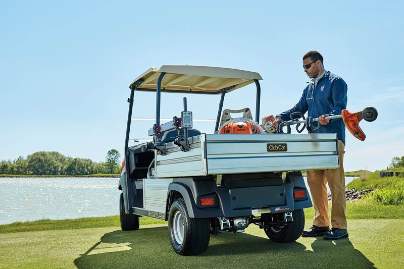 utility cart on golf course