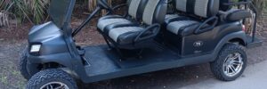 Matte Black Club Car Tempo Lifted 6 Pass