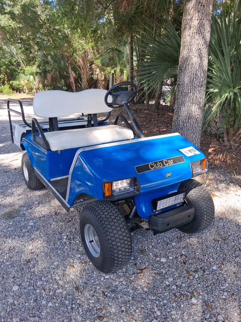 Blue Club Car DS Convertible