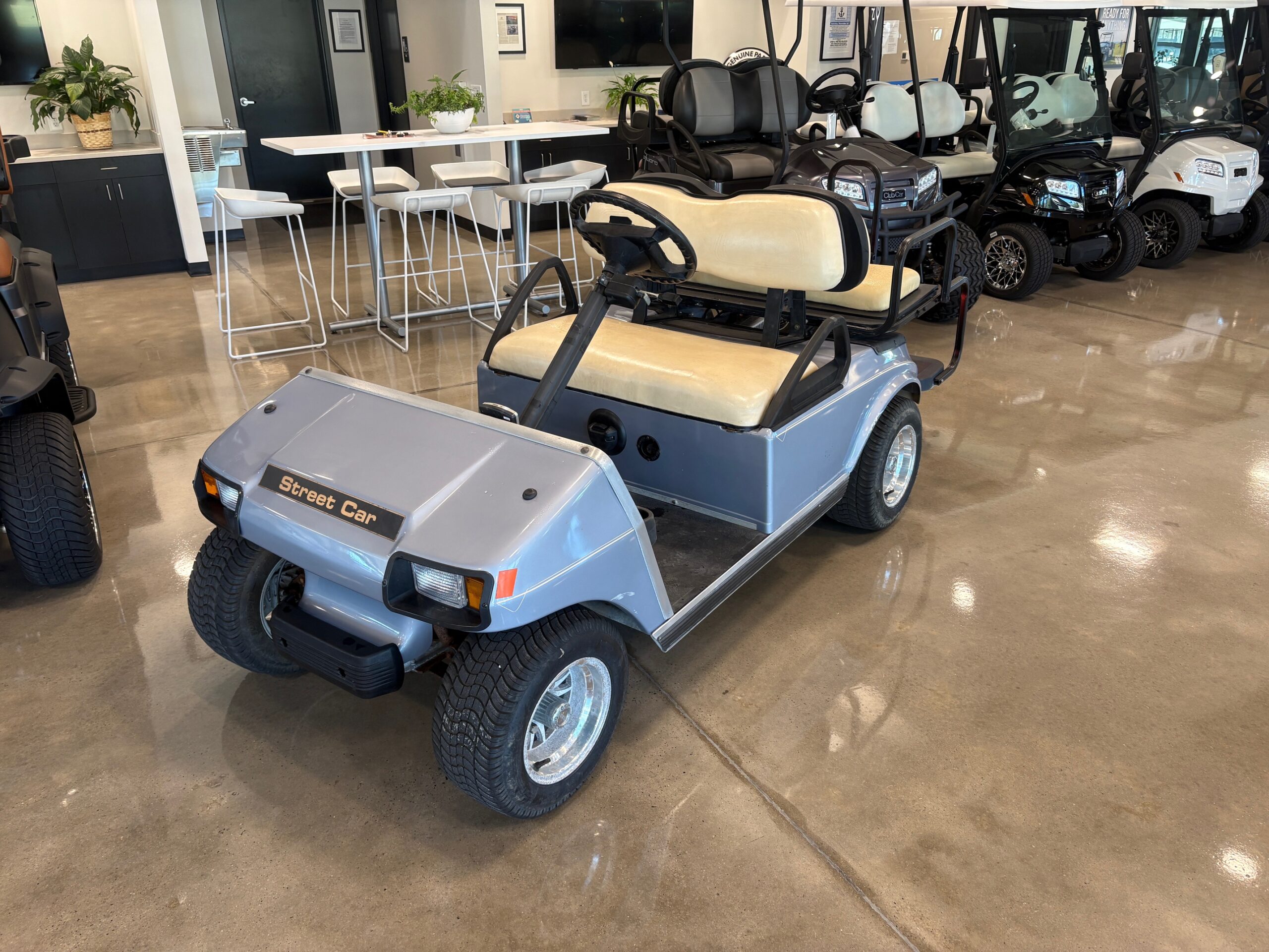 Silver Club Car DS Convertible