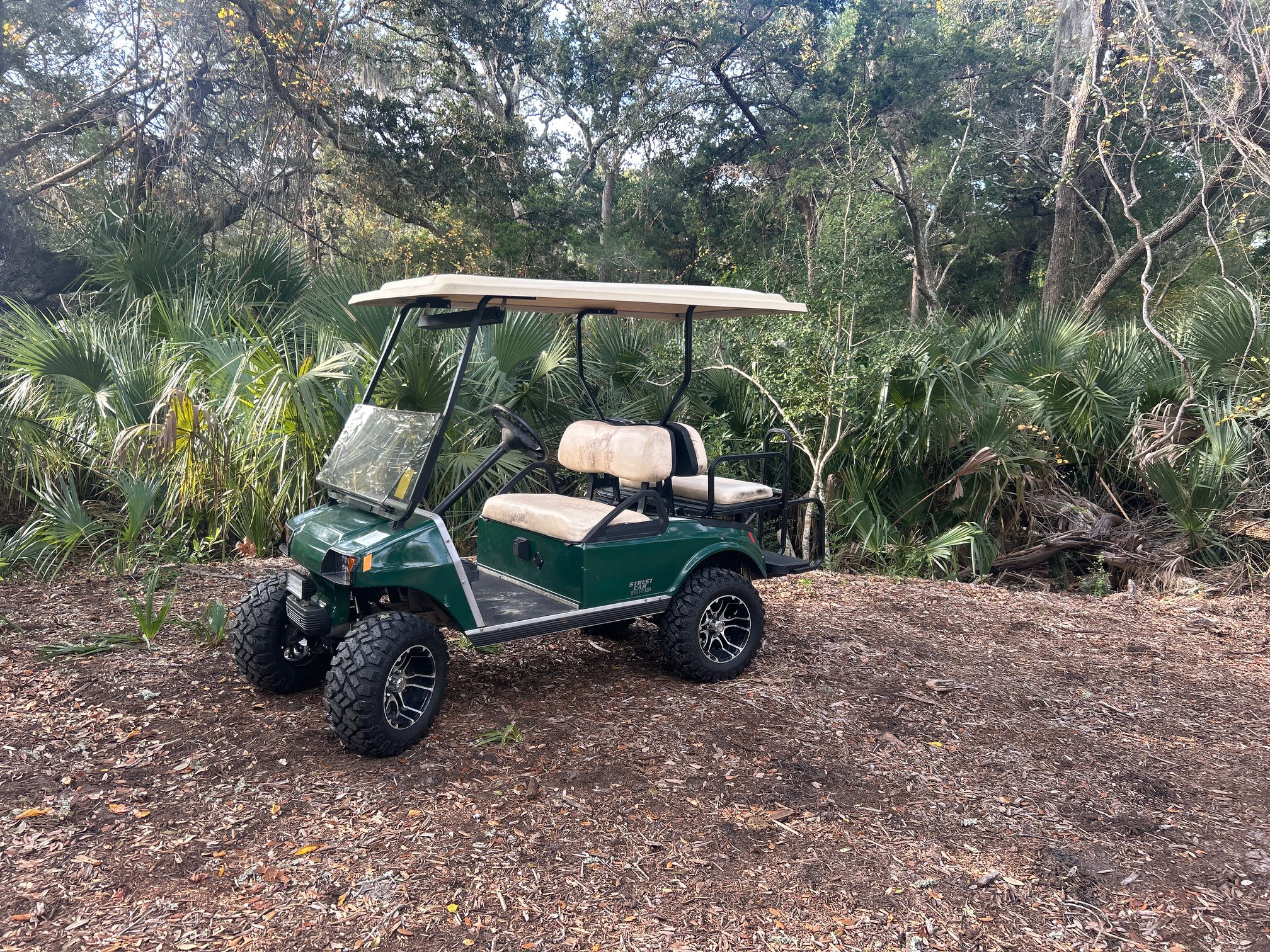 Green Club Car DS Lifted