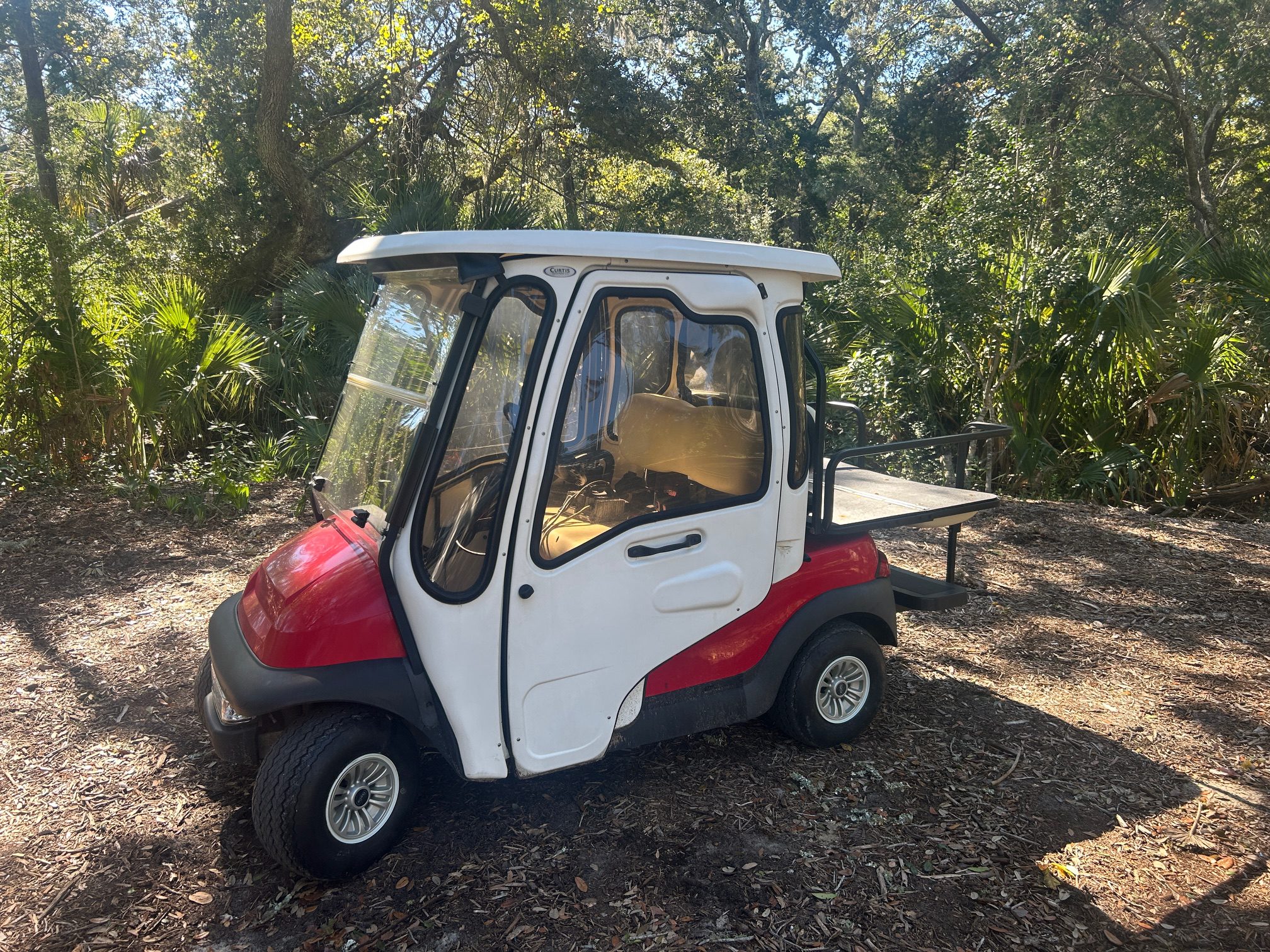 Red Club Car Precedent Cab Cart