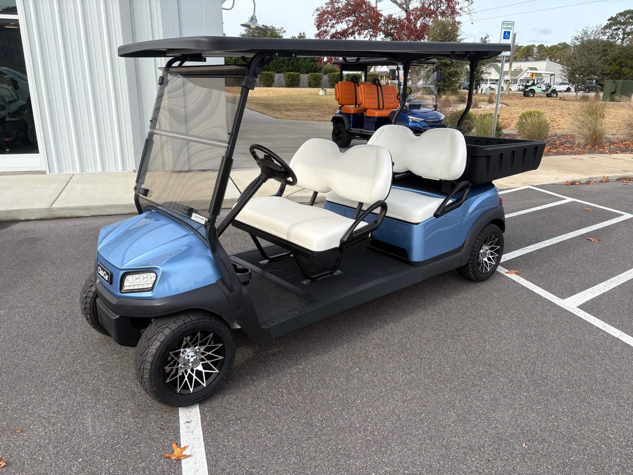 Ice Blue Club Car Tempo 4 Forward