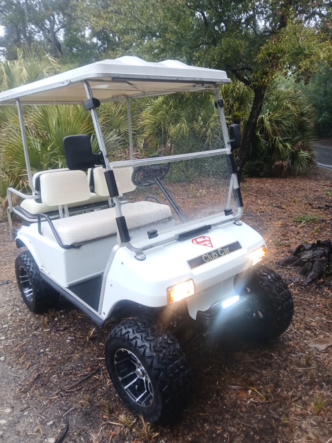 White Club Car DS Lifted