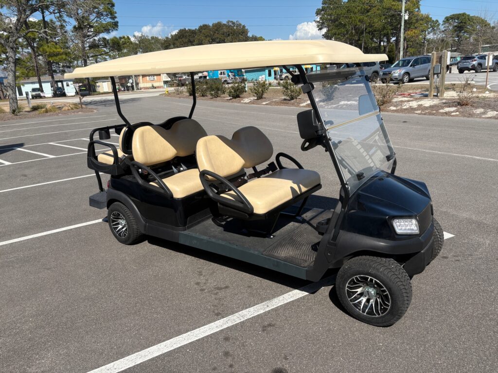 Black Club Car Tempo Side