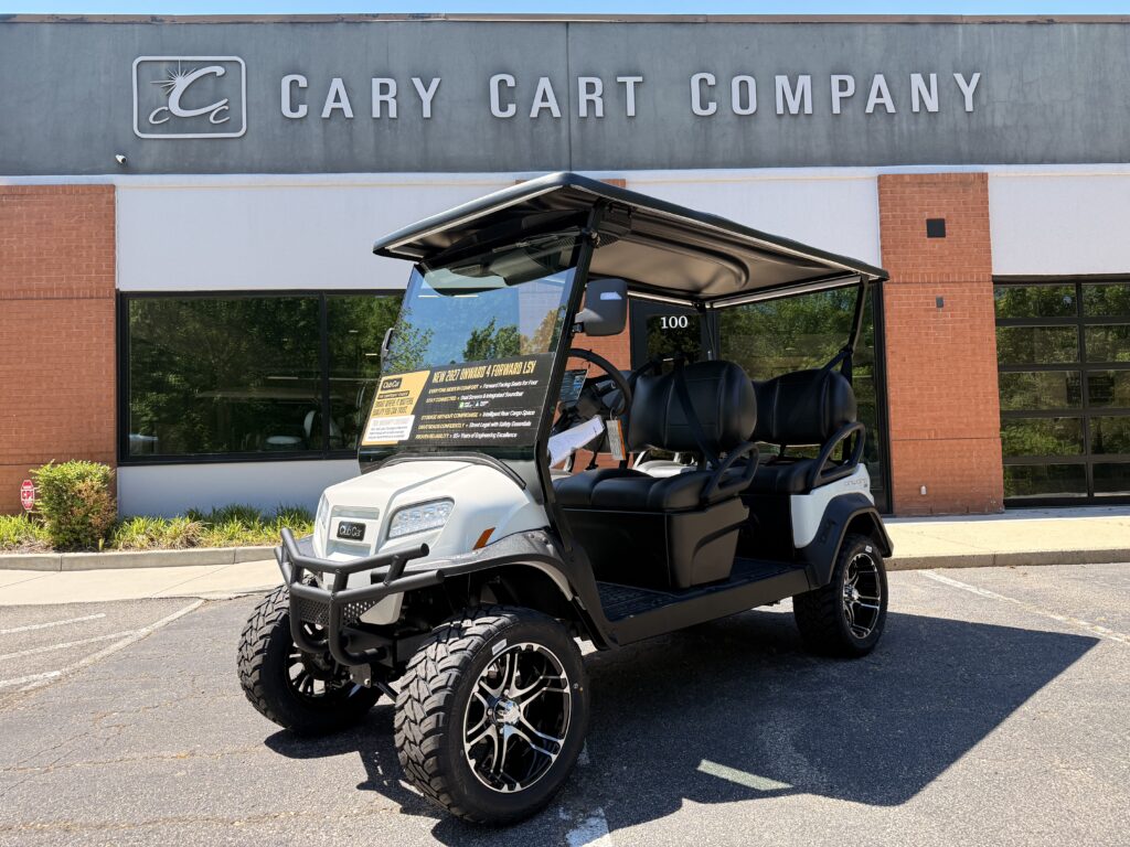 Metallic Glacier White Club Car Onward 4 Forward