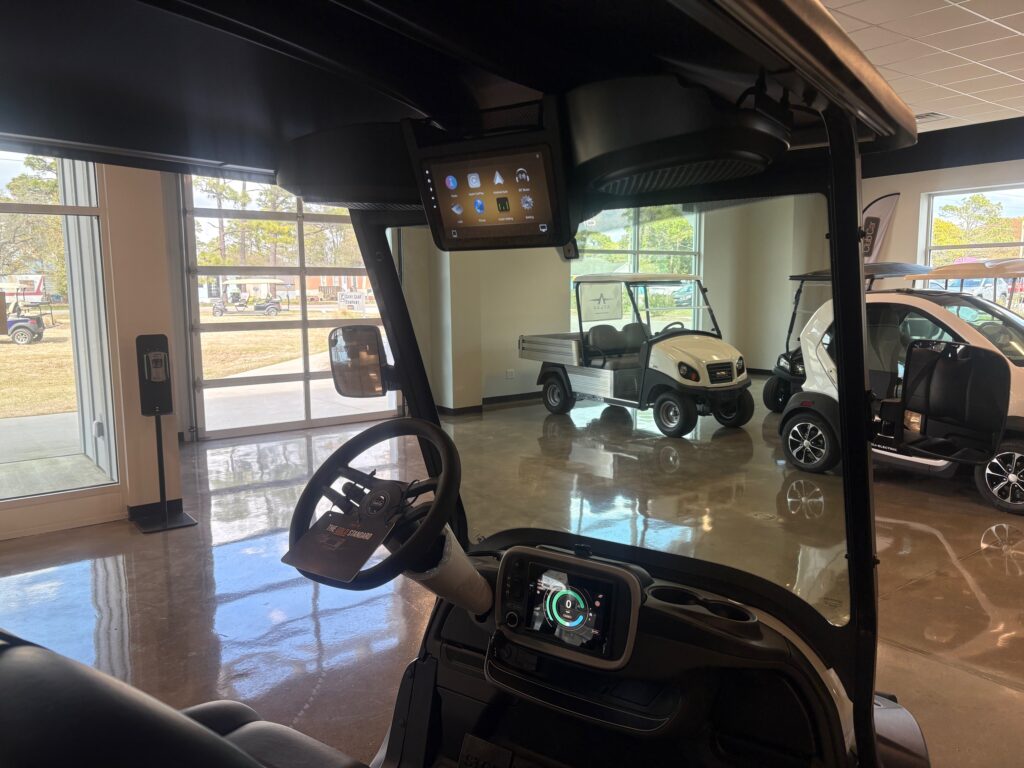 Metallic Glacier White Club Car Onward 4 Forward LSV Dash