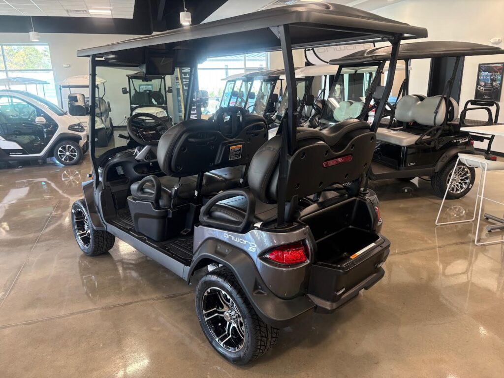 Metallic Midnight Silver Club Car Onward 4 Forward LSV Back