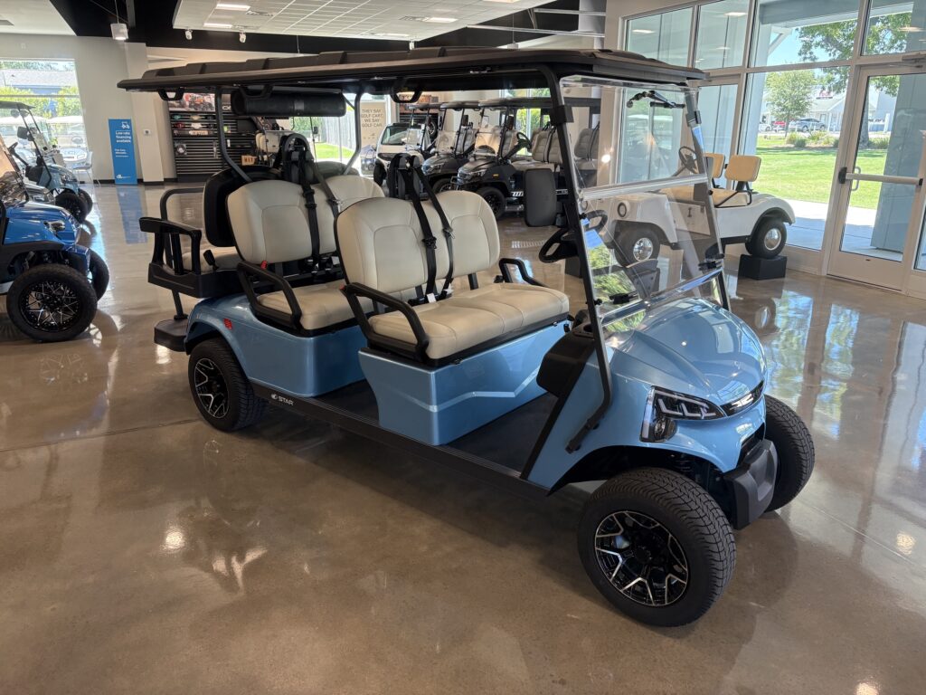 Sky Blue Star EV J Model 6 Pass Side
