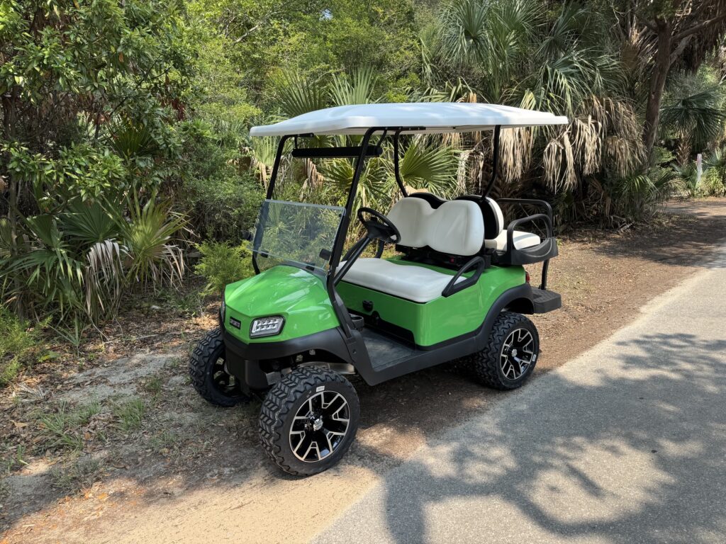 Green Club Car Tempo Lifted