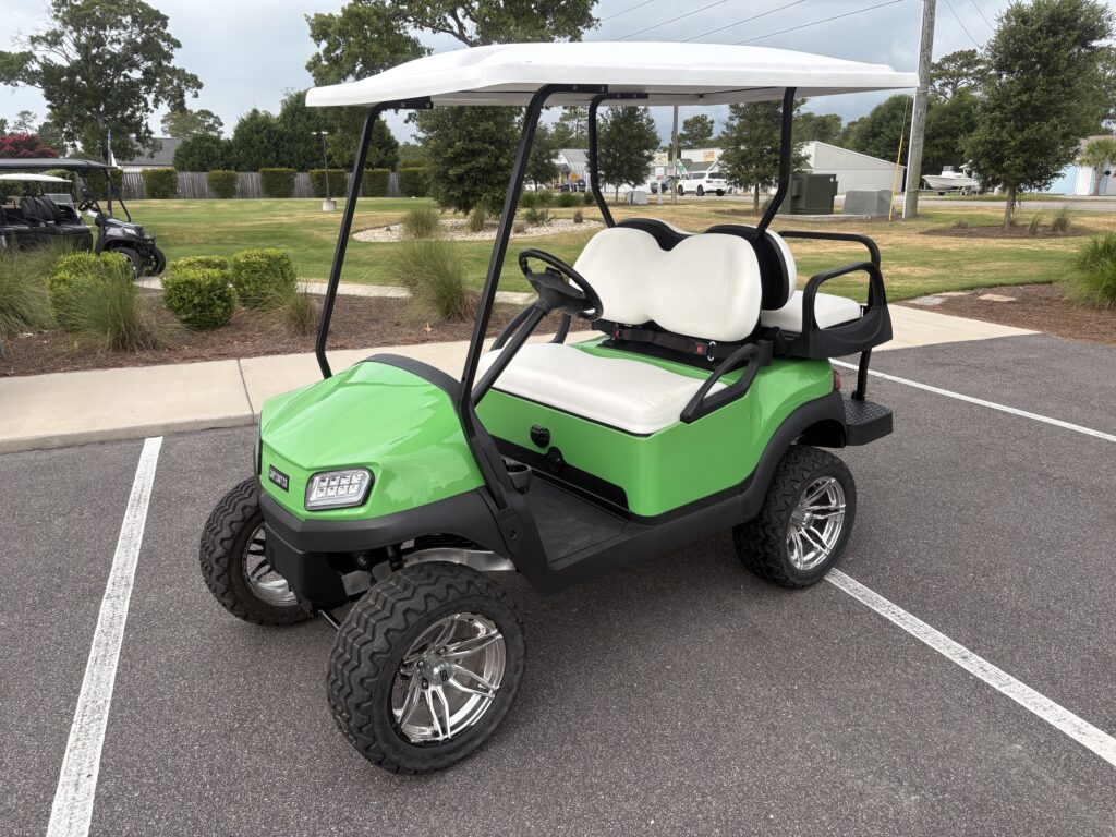 Lime Green Club Car Tempo Lifted