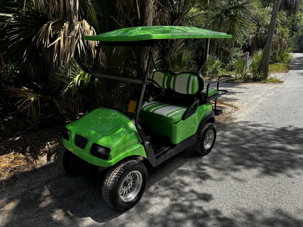 Lime Green Club Car Phantom Lifted