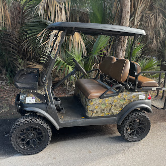 Camo Club Car Tempo Lifted Side