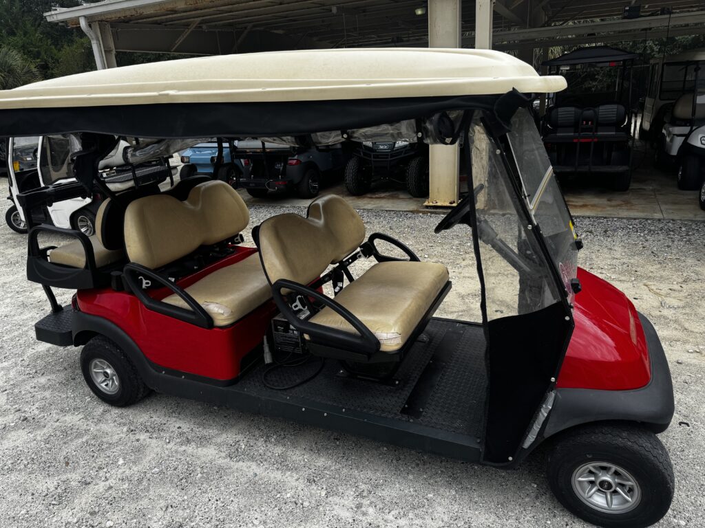 Red Club Car Precedent 6 Pass